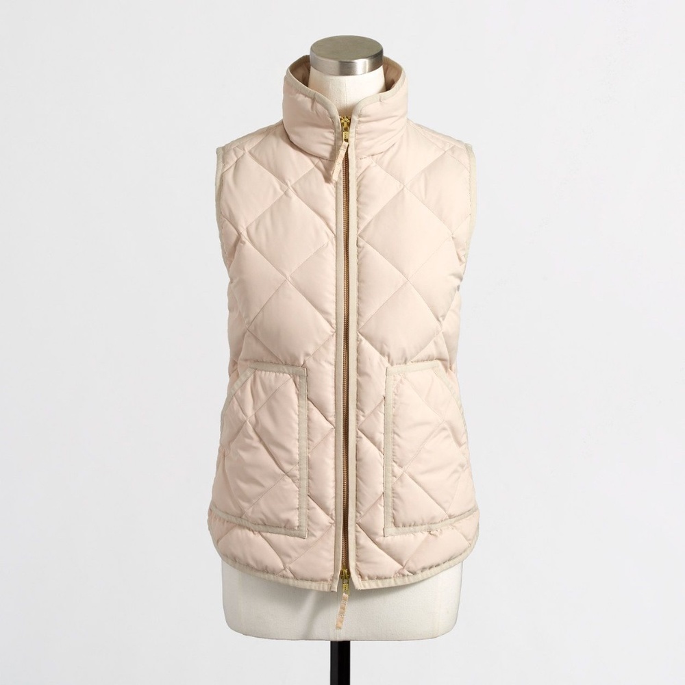 Quilted Puffer Vest - cream/J. Crew Factory